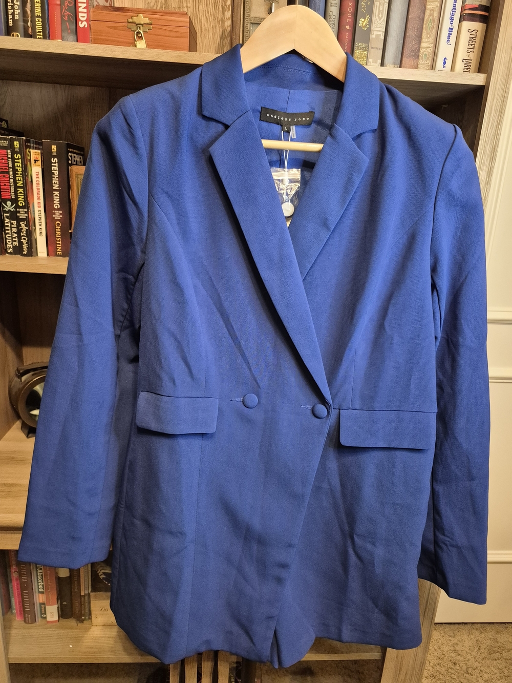 Endless Rose Royal Blue Double-Breasted Blazer/Shorts Combo C1 - Jjohn